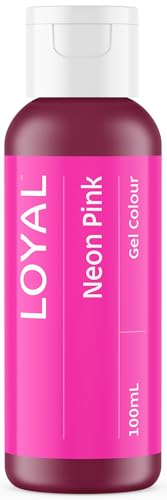 Image of Loyal Gel Food Coloring | Vibrant Color for Buttercream, Fondant, Royal Icing, Gum Paste, Marzipan and Cake Batter | Gel-Based Concentrated Food Dye - 100ml Neon Pink