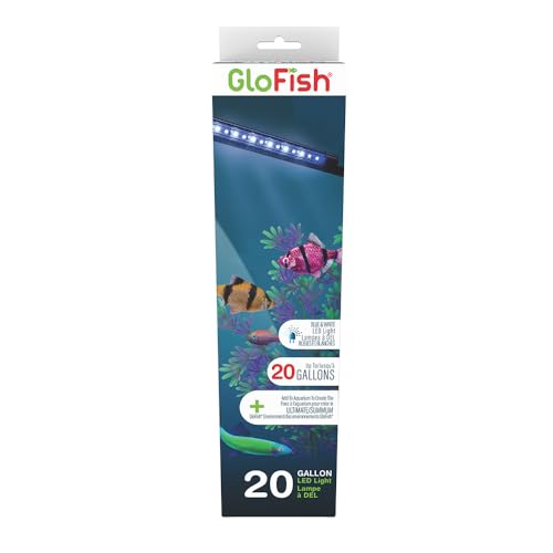 Image of GloFish 10-Inch LED Light Sticks for Fish Aquariums Up to 20 Gallons, 2 Count, with White and Blue LED Lights