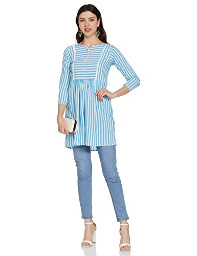 Image of GRECIILOOKS Cotton Printed Regular Kurti Festive Kurta Set for Women