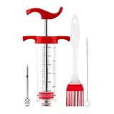 Namvo Küchenwerkzeuge Steak Gegrilltes Fleisch Gewürz Injektionsnadel Truthahn Nadel Spritze, 30ml Lebensmittel Kochspritze