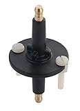 JEGS Firewall Feed-Thru | Black | Made In USA | Constructed From DuPont™ Zytel® Thermoplastic Polymer With Brass Male Post Terminals