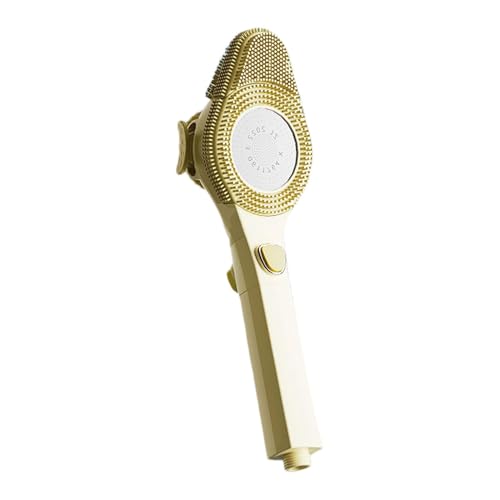 Tuxxjzm Alcachofa de ducha para baño, alcachofa de ducha para uso doméstico | Alcachofa de ducha portátil con cepillo de silicona | Cabezal de ducha de reemplazo de diseño eficiente con presurización