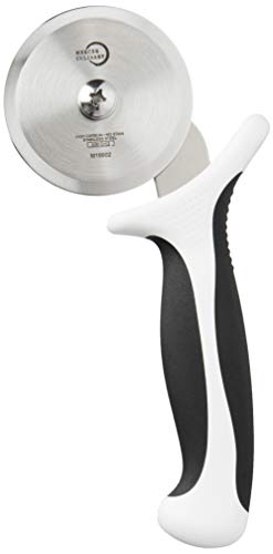 Mercer Culinary Millennia Pizza Cutter With White Handle, 2-3/4 Inch, Stainless Steel #TOP2