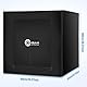 OMBAR Fotobox, Fotostudio Lichtbox, 100x100x100cm Dimmbare 384pcs LED Beleuchtung Lichtzelt 5500K-6000K mit 3 Hintergründe (Weiß, Schwarz, Blau) für Professionelle Fotografie