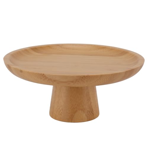 Frutero de Madera Grande para Frutas Verduras y Postres Diseño Alta Base 6,5...