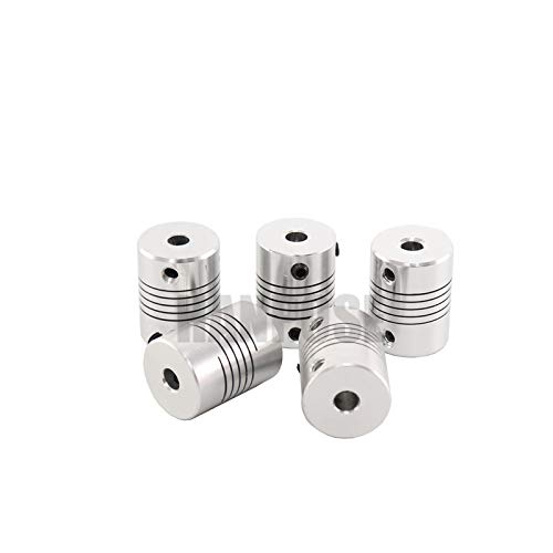 SUOFEILAIMU-PHONE CASE Metal Coupler 5PCS Flexible Coupling OD 19x25mm for CNC Motor Jaw Shaft Coupler 5mm x 8mm (Inner Diameter : 5x5)