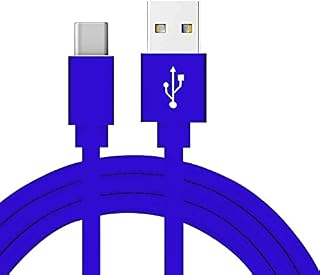 AMPLE Galaxy Z Flip 4 Z Fold 4 / Galaxy A34 A54 A13 A23 A33 A53 A73 / M23 M33 M53/ Nylon Braided USB C Charger Cable Fast Charge 1M for Samsung Tab A7 Lite/Tab A7 10.4 (BLUE)