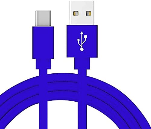AMPLE Galaxy Z Flip 4 Z Fold 4 / Galaxy A34 A54 A13 A23 A33 A53 A73 / M23 M33 M53/ Nylon Braided USB C Charger Cable Fast Charge 1M for Samsung Tab A7 Lite/Tab A7 10.4 (BLUE)