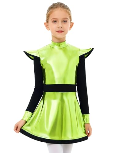 Disfraz Alien Galaxy Guard para Niñas Manga Larga Verde Fluorescente miniatura 3