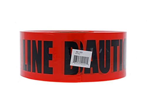 Image of Ideal Electrical 42-101 Non-Detectable Underground Caution Buried Electric Line Below Tape, 3 in. x 1, 000 ft., Red