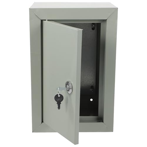Yardenfun Caja Estanca Metálica para Distribución Eléctrica Resistente al Agua con Diseño Ventilado y Cierre Seguro para Uso Exterior Interior Industrial Gris Claro