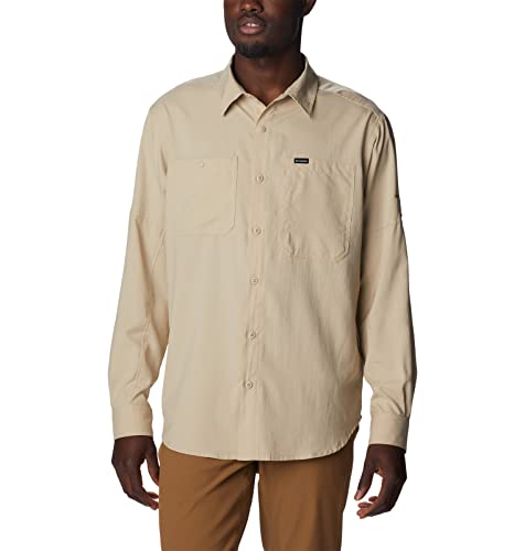 Image of Columbia Men's Silver Ridge Utility Lite Long Sleeve, Ancient Fossil, XX-Large