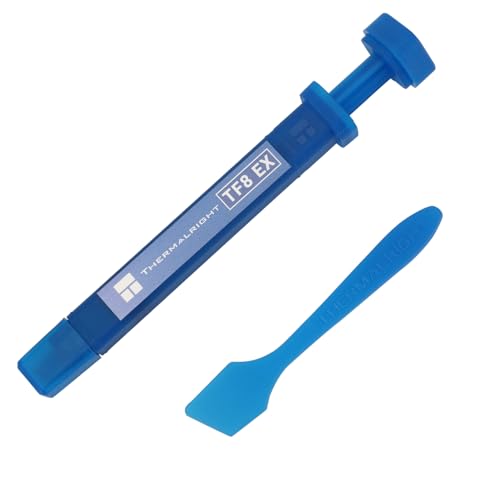 Thermalright TF8 EX 2,9 gramas pasta térmica de alto desempenho para CPU/GPU/todos os radiadores, nova pasta térmica atualizada, laptops e desktops, longa durabilidade (incluindo raspador)