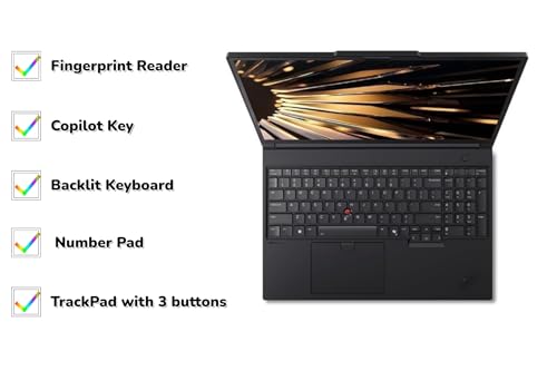 Image of New ThinkPad P16 Gen 3 Mobile Workstation AI Laptop 16″ 3.2K OLED TouchScreen 24-Cores Ultra 9 275HX 128GB RAM 8TB SSD(2 x 4 TB) RTX PRO 5000 Blackwell 24GB GDDR7 5MP RGB+IR Cam Backlit Win 11 Pro