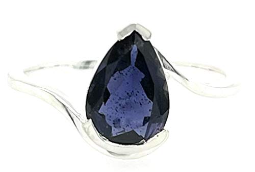 Natural 1.5ct Iolite 925 Sterling Silver...
