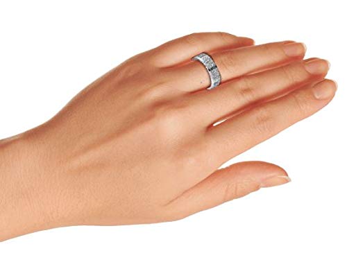 Anillo giratorio con cruz de acero inoxidable negro unisex 7