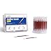 Iodine Swabs 100 Pack - Povidone Iodine Swabsticks with Snap-Release Solution, Individually Wrapped for Wound Care, First Aid Kits, Nasal & Ear Care