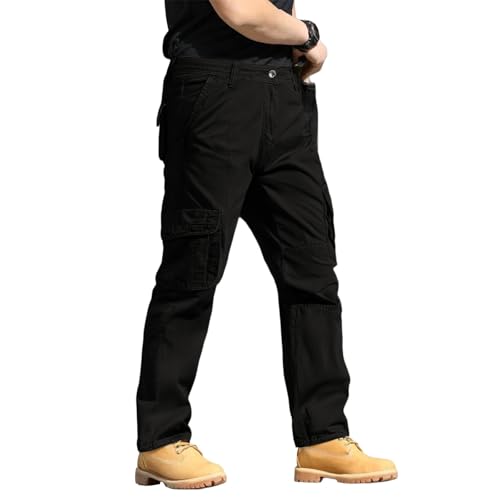 DuDubaby Tactical Pants Relaxed Fit Stretchy Work Baggy Cargo Camo Flex Carpenter Pant Multi Pockets Mens Hunting Pants