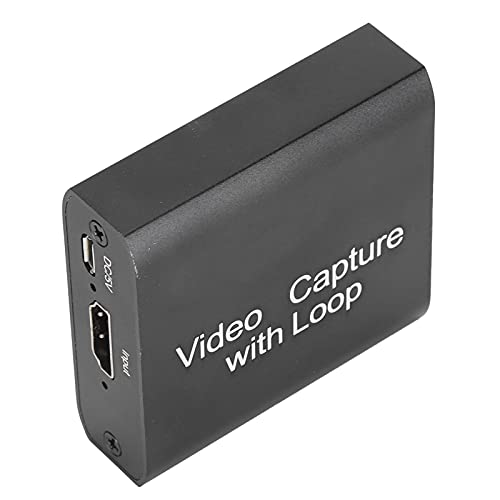Tomantery Tarjeta de Captura de Video con Interfaz Multimedia HD con Resolución 4K para Computadora Portátil con Interruptor, Tarjeta de Captura de Cable Largo para Adquisición de Alta Definición,