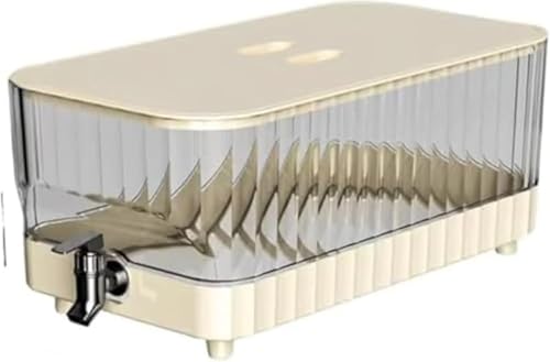 CokBlu家庭用大容量ドリンクサーバー 5.3L 蛇口付き 耐熱素材 冷蔵庫ポット・冷水筒・麦茶ポット・ジュースジャグ兼用 洗いやすい 蔵庫保管対応 多用途ドリンク保存容器