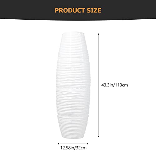 Balacoo 43C1417IX60 Paper Floor Lamp Shade: Floor Lampshade Nordic Style Lamp Shade Cover Decorative Column Lamp Shade thumb #2