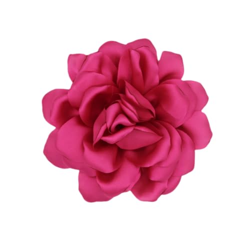Image of Rose Brooch and Pin for Women Elegant Delicate Flower Pin Shawl Clip Duck Beak Clip for Women's Dress Banquet Party Jewelry Gift