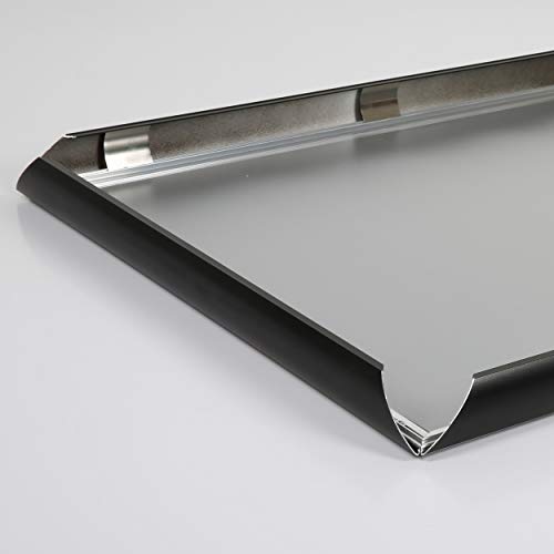 M&T Diplays Aluminum Snap Frame 36X48 Inches Poster Size 1.77" Profile Black Mitred Corner Easy Open Front Loading Picture Certificate Document Home Office Restaurant Cafe Cinema Theater Hospital #TOP6