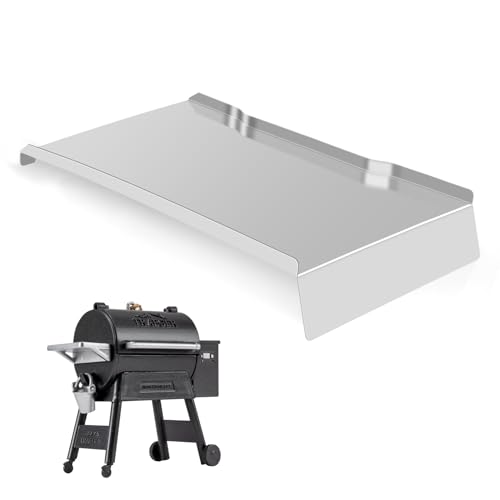 Image of Drip Tray Heat Baffle Replacement for Traeger Ironwood 885 Series Pellet Grills, Stainless Steel Drip Pan Compatible Traeger Ironwood 885 BAC521 and Ironwood 885 BCA1333 KIT0404