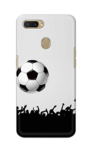 Image of Printed Hard Back Cover Case for Oppo A7 | Oppo A5s | Oppo A12 | Oppo A11k | Oppo A12s Back Cover (Football Icon) -702