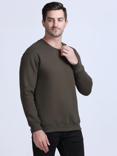 Image of SPUNN Men's Cotton Round Neck Full Sleeves Sweatshirt.