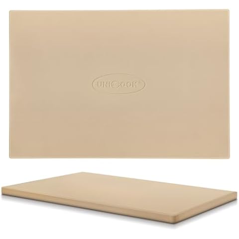 Unicook Large Pizza Stone 20 Inch, Rectangular Baking Stone 20" x 13.5", Heavy Duty Cordierite Bread Stone for Oven Grill, Thermal Shock Resistant, Ideal for Baking Different Sizes of Pizzas or Bread Cover