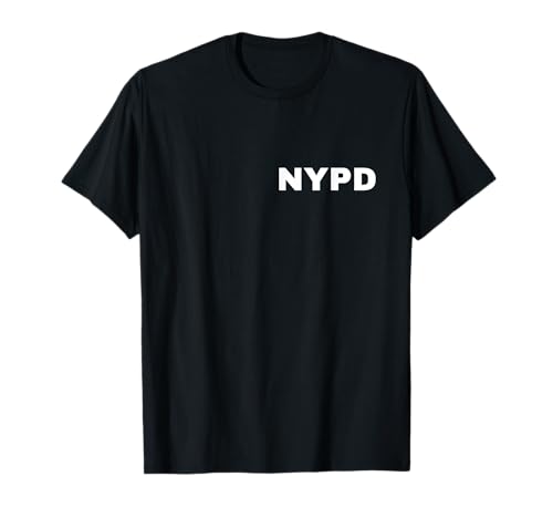 NYPD New York Police Department Uniform FRONT PRINT On Duty T-Shirt