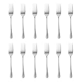 Thunder Group ディナーフォーク 19cm 12本セット 丈夫な2mm厚 ステンレス 食洗機対応 業務用 SLTE106