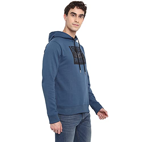 Image of Deniklo Mens Polyester Hooded Neck Sweatshirt