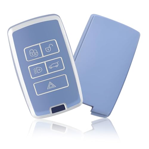 Alrens Car Key Fob Cover Compatible with Land Rover Range Rover LR4 Evoque Velar Sport Discovery 5 Freelander 2 Defender 90 Jaguar XJL E-Pace F-Type 5 Button Car Key Protection Case Alrens Car Key Fob Cover Compatible with Land Rover Range Rover LR4 Evoque Velar Sport Discovery 5 Freelander 2 Defender 90 Jaguar XJL E-Pace F-Type 5 Button Car Key Protection Case