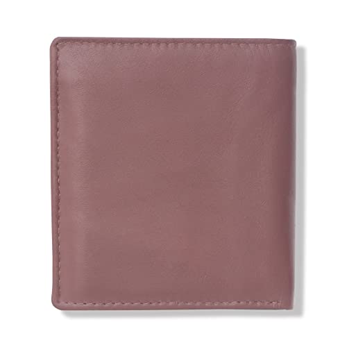 Image of KARA Tan Genuine Leather Wallet for Men - Bi Fold Vertical Men's Wallet with Six Business Card Holding Slot