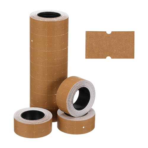 Rouleaux d'étiquettes pistolet à date PATIKIL 5000 autocollants rectangulaires café
