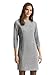 TOM TAILOR Damen 1048782 Cosy Kleid mit 3/4-Arm, 21373-Medium Silver Grey Melange, 40