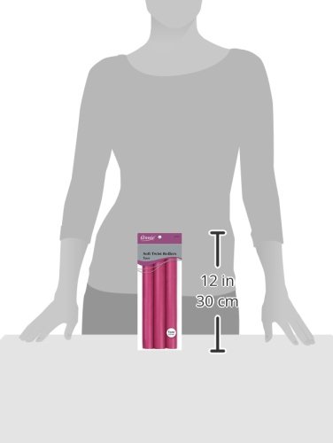 Miniatura 6 de Annie Paquete de 3 rodillos de pelo suaves y flexibles estilo salón de belleza, 10 pulgadas de largo y 1 316 pulgadas de diámetro, color ciruela,