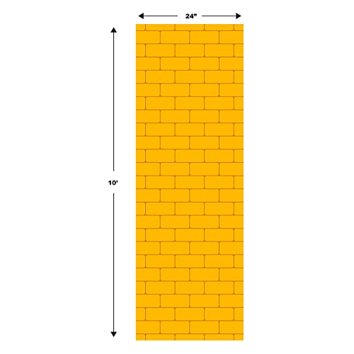 Beistle Yellow Brick Road Novelty Aisle Floor Runner Princess Decorations Party Supplies 24" x 10', 61 x 305 cm (Runner) - Image 2