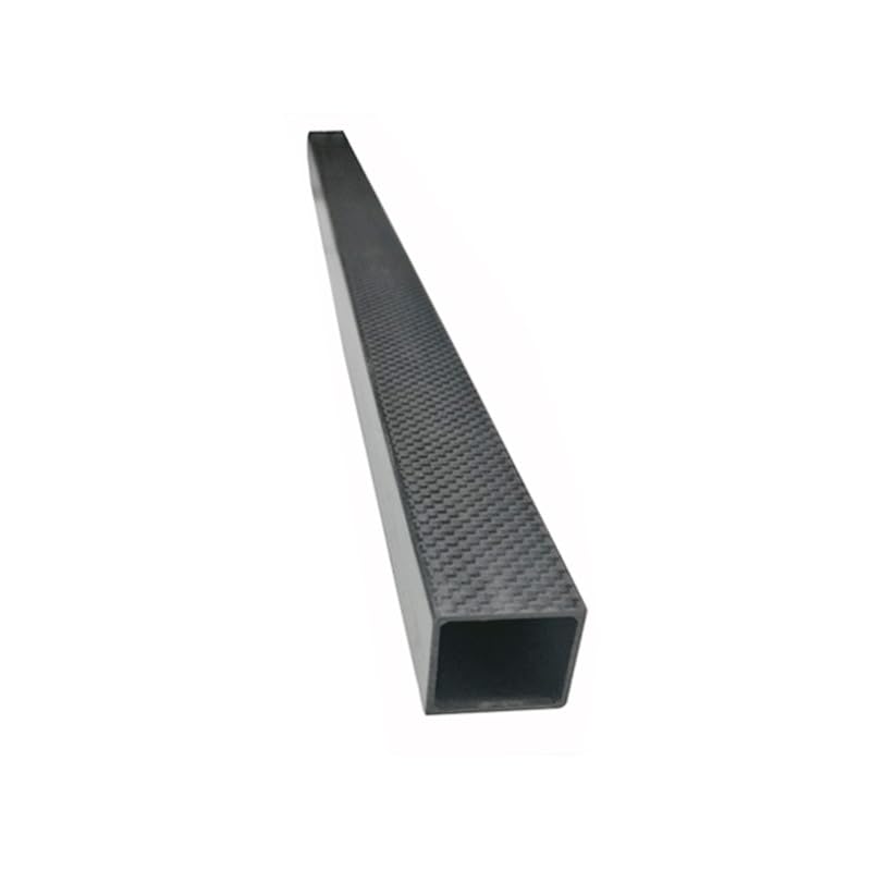Tubo quadrato interamente in fibra di carbonio 3K - Lunghezza 500 mm, elevata resistenza, superficie lucida for attrezzature meccaniche e sportive(30x30x28mm)