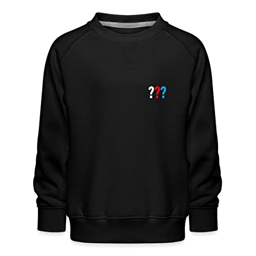 Spreadshirt Die DREI Fragezeichen Kids Logo Tasche Kinder Premium Pullover, 134-146, Schwarz Cover