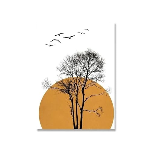 Affiches et impressions nordiques de paysage solaire pour un salon cocooning et lumineux