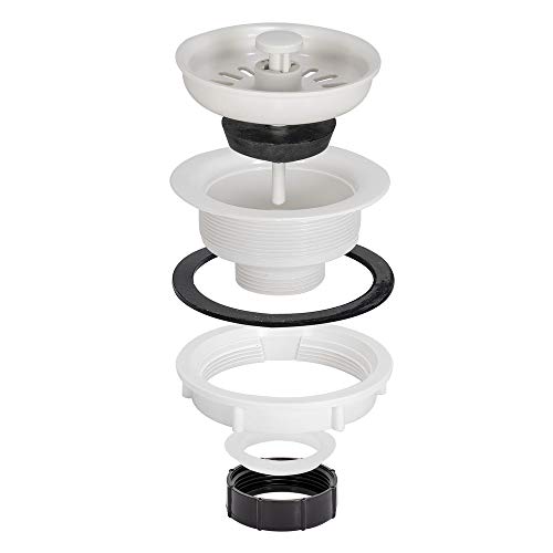 Colador para Fregadero EZ-FLO 30006 ABS Blanco