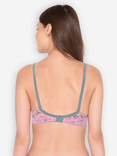 Image of Groversons Paris Beauty Women's Printed Everyday T-Shirt Bra, Comfortable, Non-Padded (BR126)