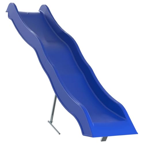 vidaXL Toboggan de Jeu, Activité de Plein Air, Équipement de Jeu, Toboggan pour Enfants Jardin Terrasse Extérieur, Bleu Polypropylène