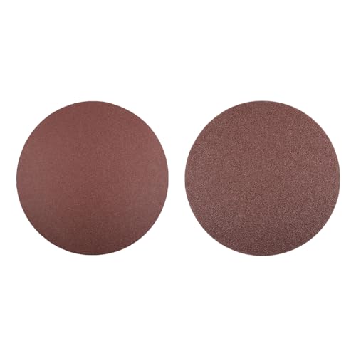 uxcell 8-inch Hook and Loop Sanding Disc, 60-Grits, 120-Grits Aluminum Oxide Flocking Sandpaper for Random Orbital Sander 30pcs
