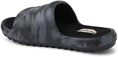 Dearfoams Women's Gemini Wave EVA Slide Slipper, Black, Medium | Image 4