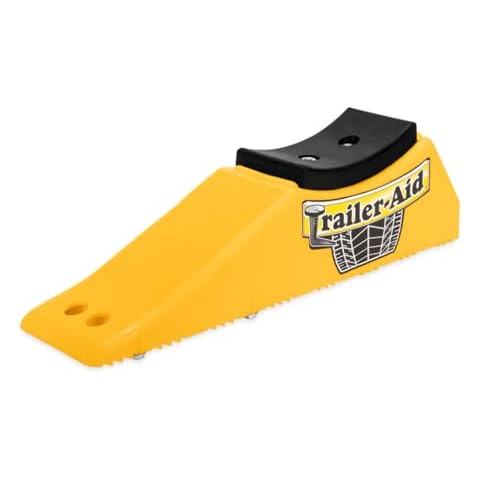 Camco Trailer-Aid Plus - Tandem Trailer Ramp Provides 5 1/2" of Tire Lift — Great for RVs, Campers & More - Must Have Travel Trailer Accessories — Easy to Use, Yellow(21002) Cover