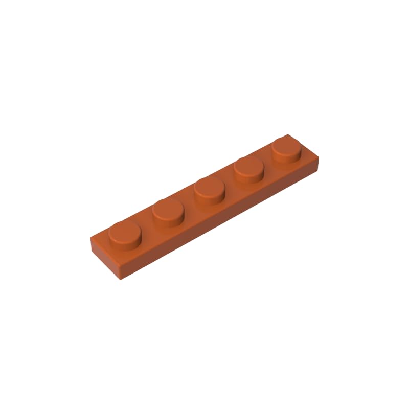 GDS-90026 78329 Foundation Plate 1x5 Base Plate, Dark Orange, 50 PCS โ image 1
